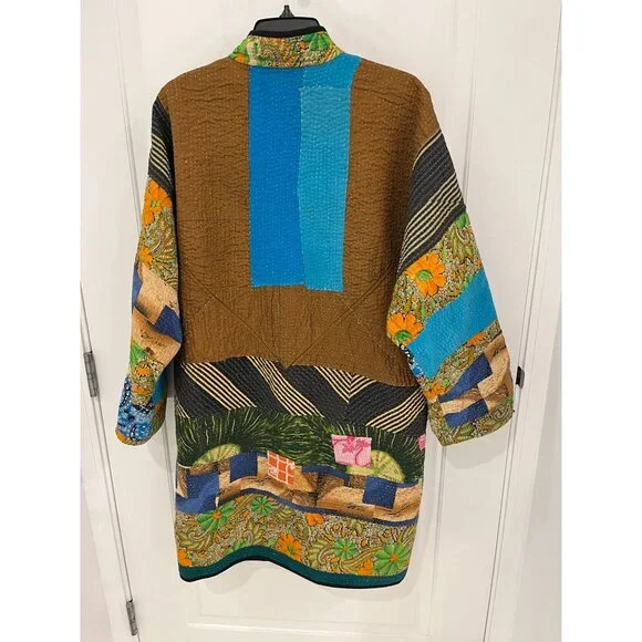 Namai Studio Handmade Original Long Quilt Jacket Coat - Picture 6 of 10